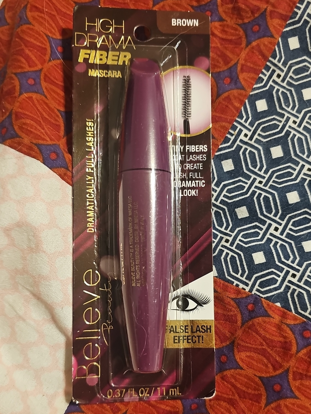 Believe Beauty High Drama Fiber Mascara — Brown